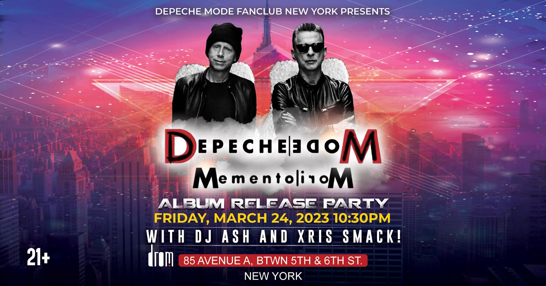 Depeche Mode MEMENTO MORI Album Release Party