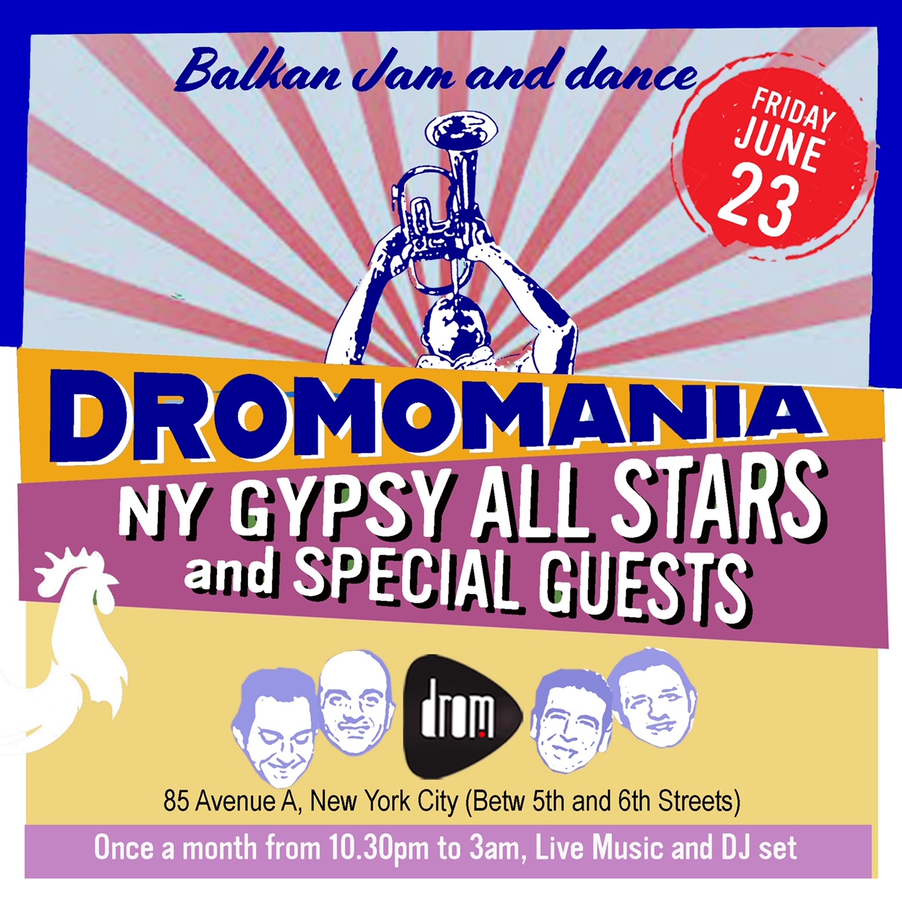 DROMOMANIA: Dance Party with NYGA (NY Gypsy All-Stars)
