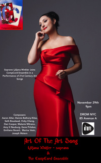 Art Of The Art Song: CompCord Ensemble & Soprano Ljiljana Winkler