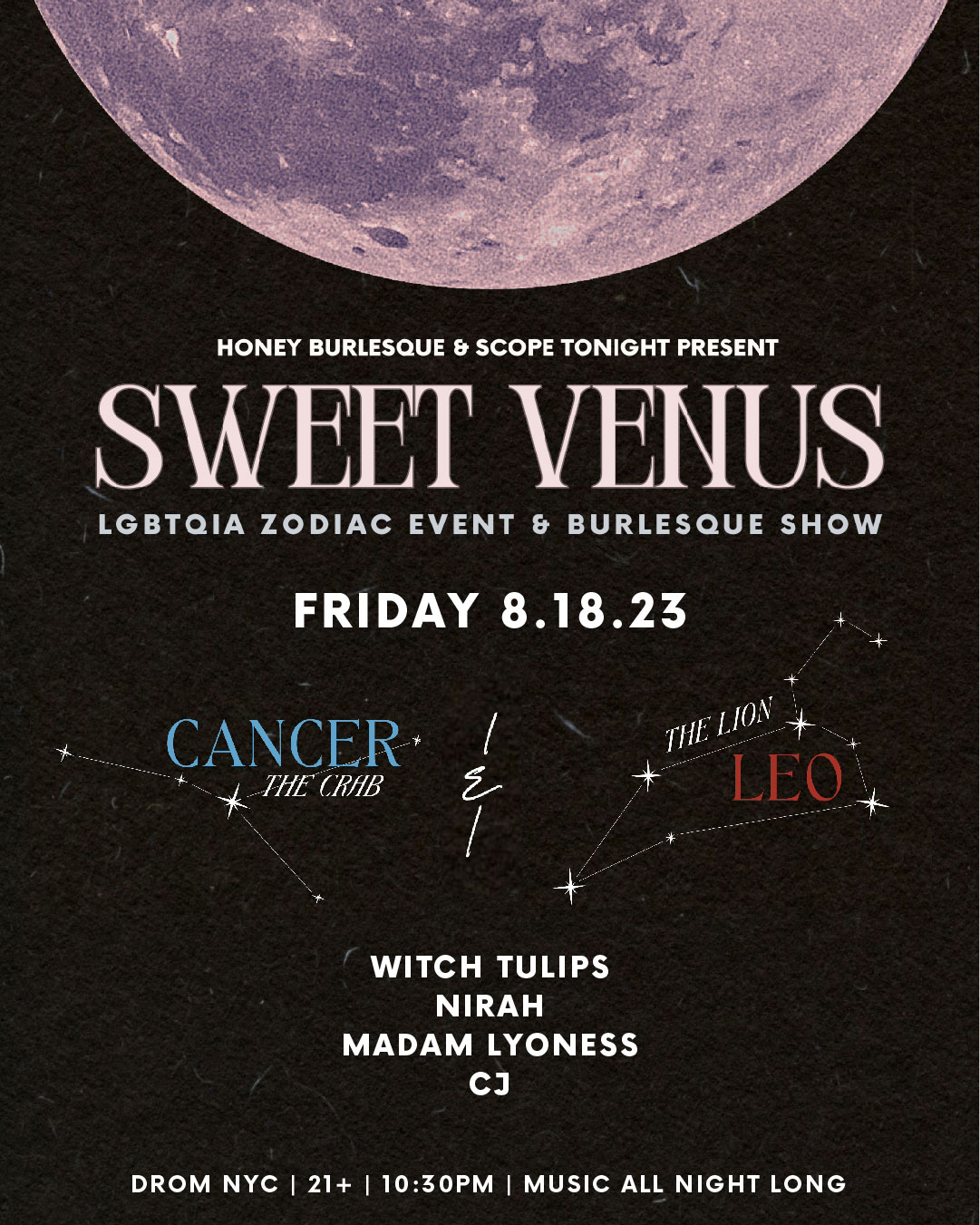 Sweet Venus: Cancer & Leo