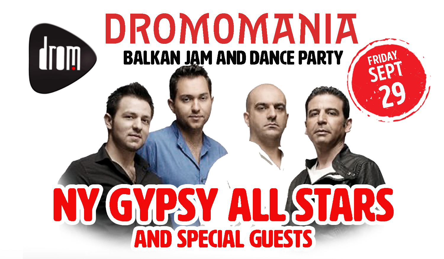 DROMOMANIA Dance Party with NYGA (NY Gypsy All-Stars)