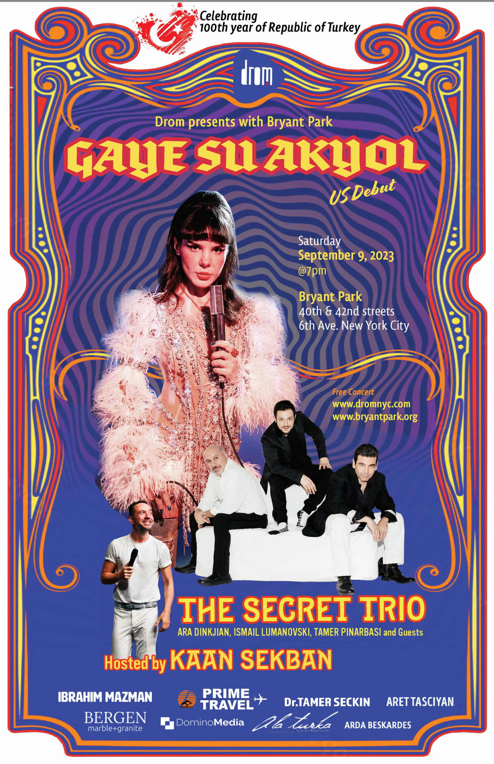 Gaye Su Akyol - The Secret Trio - Bryant Park