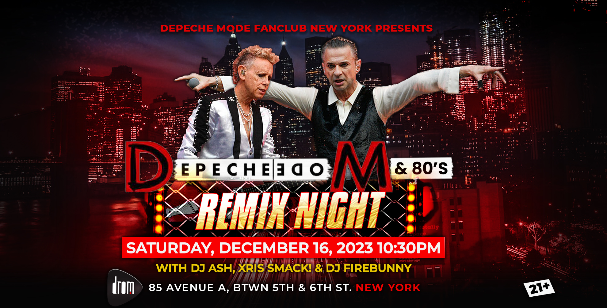 Depeche Mode & 80’s Remix Night