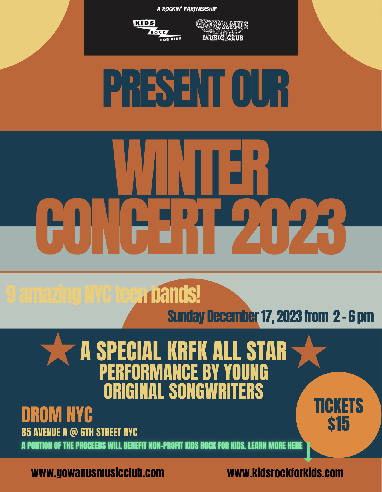 KRFK & Gowanus Music Club Concert