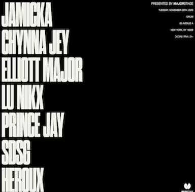 MajorStage Presents: Live R&B @ DROM (Late Show)