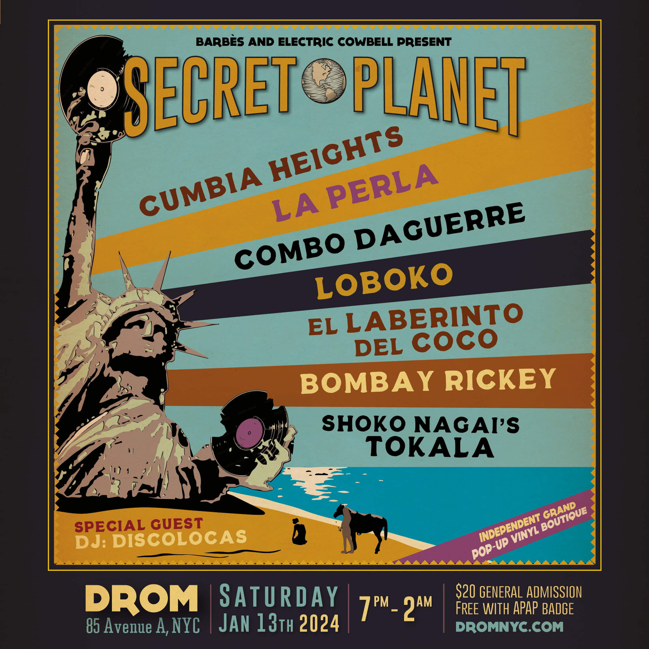 Barbès and Electric Cowbell Present: SECRET PLANET 2024