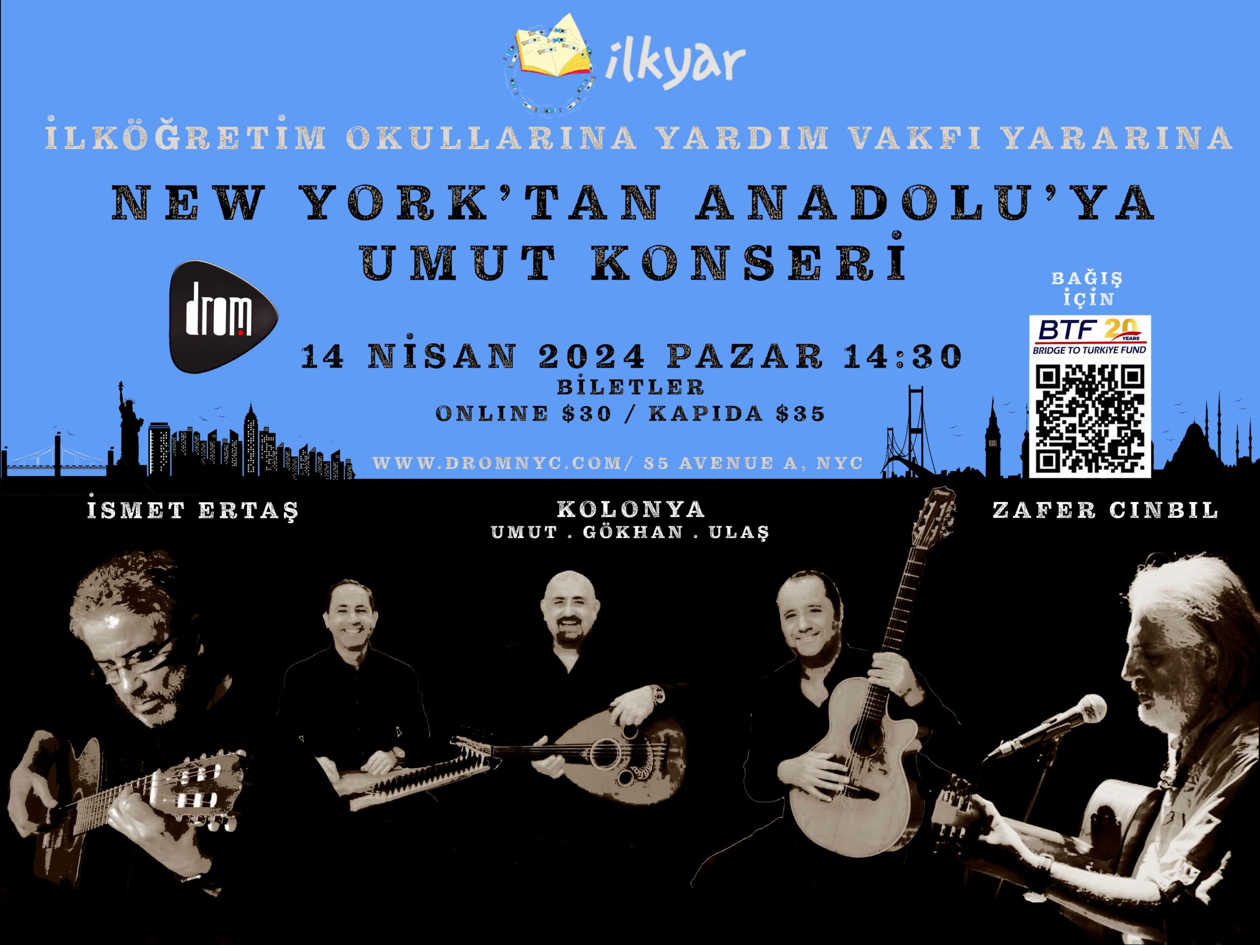 New York'tan Anadolu'ya Umut Konseri