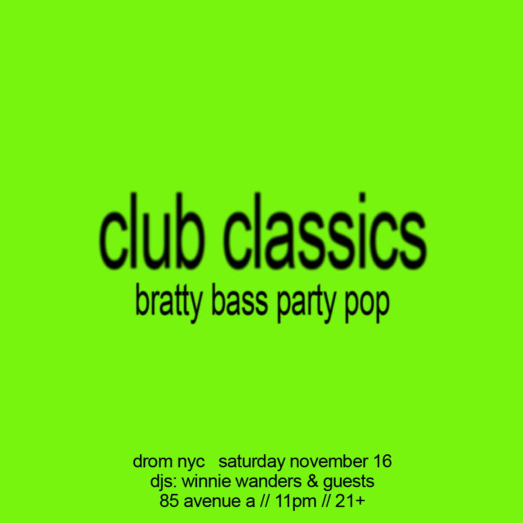 GBH presents Club Classics [Bratty Bass Party Pop]
