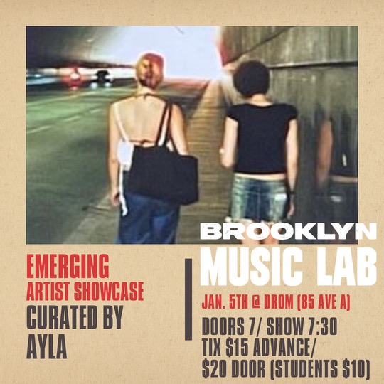 Brooklyn Music Lab presents: Emerging Artists Showcase