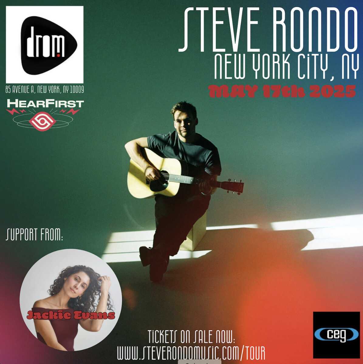 CEG & HearFirst Present: Steve Rondo with Jackie Evans