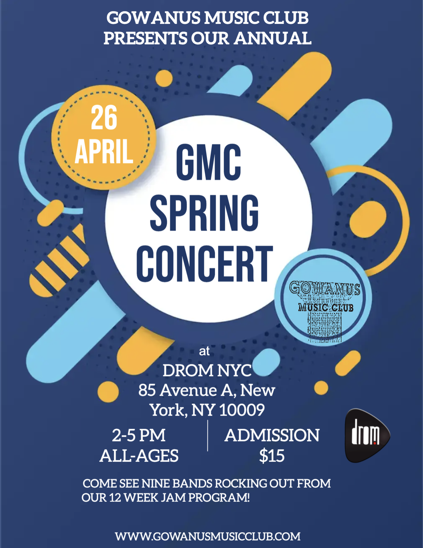 Gowanus Music Club Spring Concert