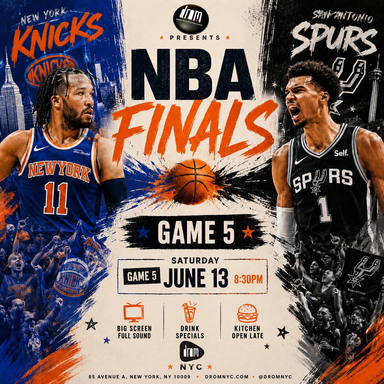 DROM Watch Party: NBA FINALS Game 5