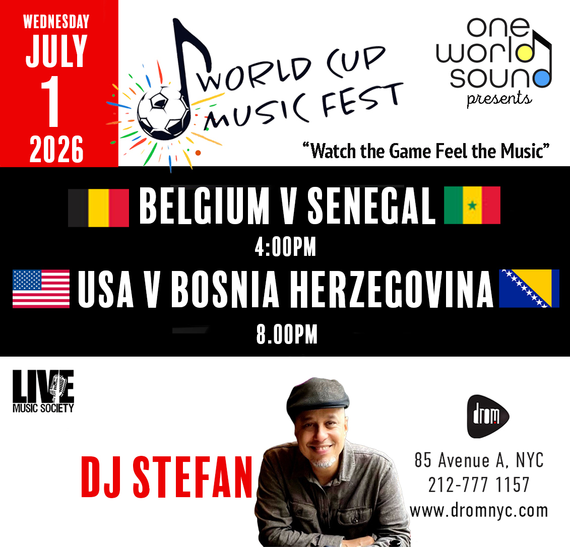 World Cup Music Fest: Belgium vs. Senegal & USA vs. Bosnia and Herzegovina