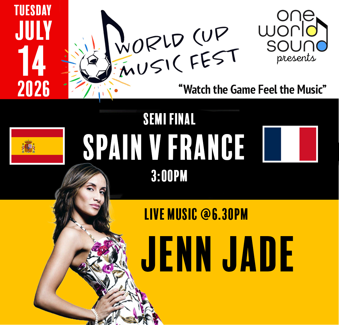 World Cup Music Fest: Spain vs. France w. Jennifer Jade Ledesna