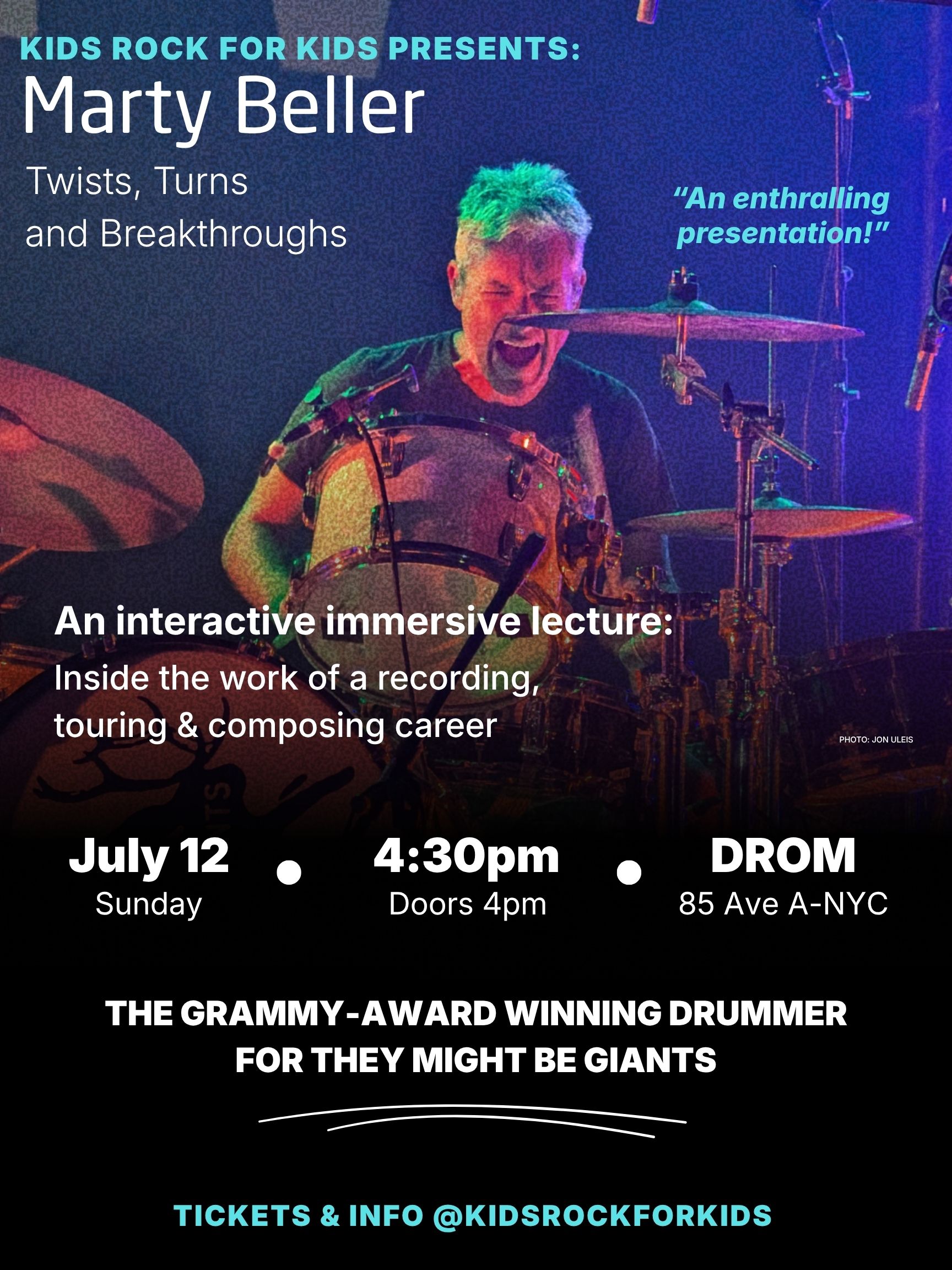 MARTY BELLER - Inside A Career in Music - An Interactive Lecture!