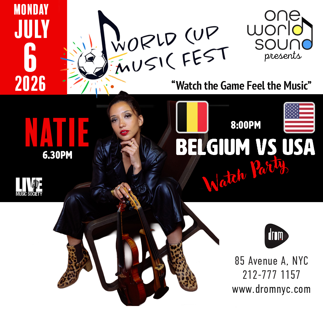 World Cup Music Fest Belgium vs. USA: Live Music with Natie