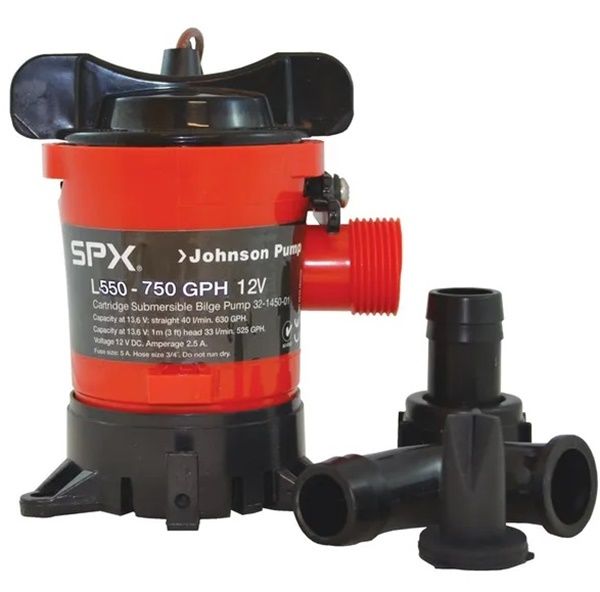 SPX Johnson Pump, 750 gph, 12V, Kartuş - Dalgıç, Sintine Pompası