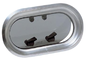 Vetus lomboz, tip PM. Çerçeve elde cilalanmış anodize alüminyum, camı 10 mm duman rengi akriliktir.