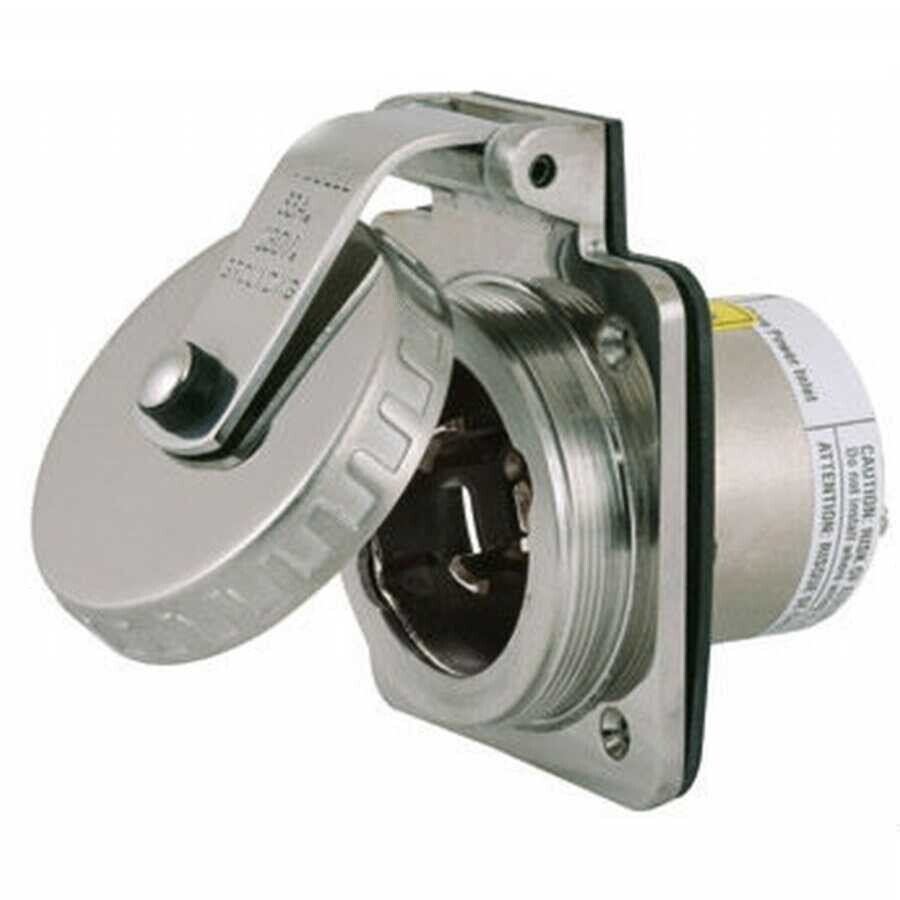 Hubbell 220V Paslanmaz Çelik Priz   63 A.