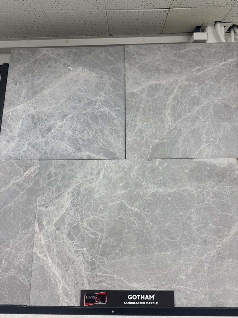 gotham sandblasted marble a striking new stone in rich charc