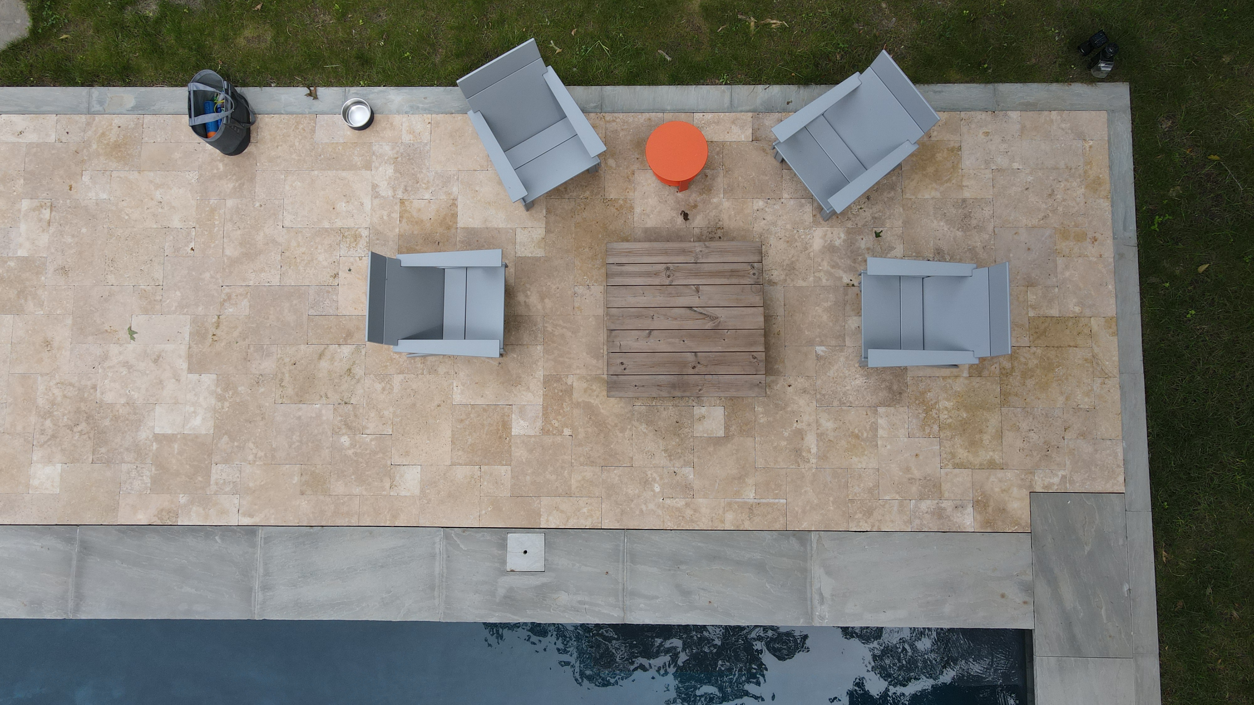 walnut tumbled travertine an earth toned stone with a full r