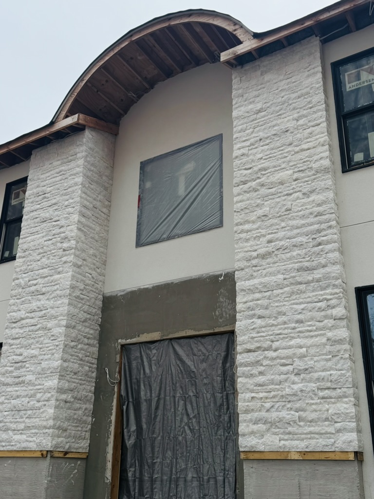 snow marble split face veneers 2 4 6 mixture