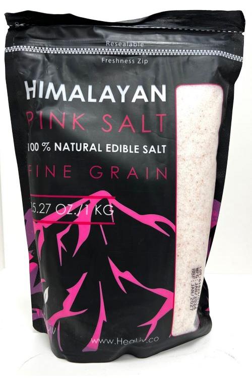 Himalayan Pink Salt Fine Grain Doypack / Ziplock 1KG