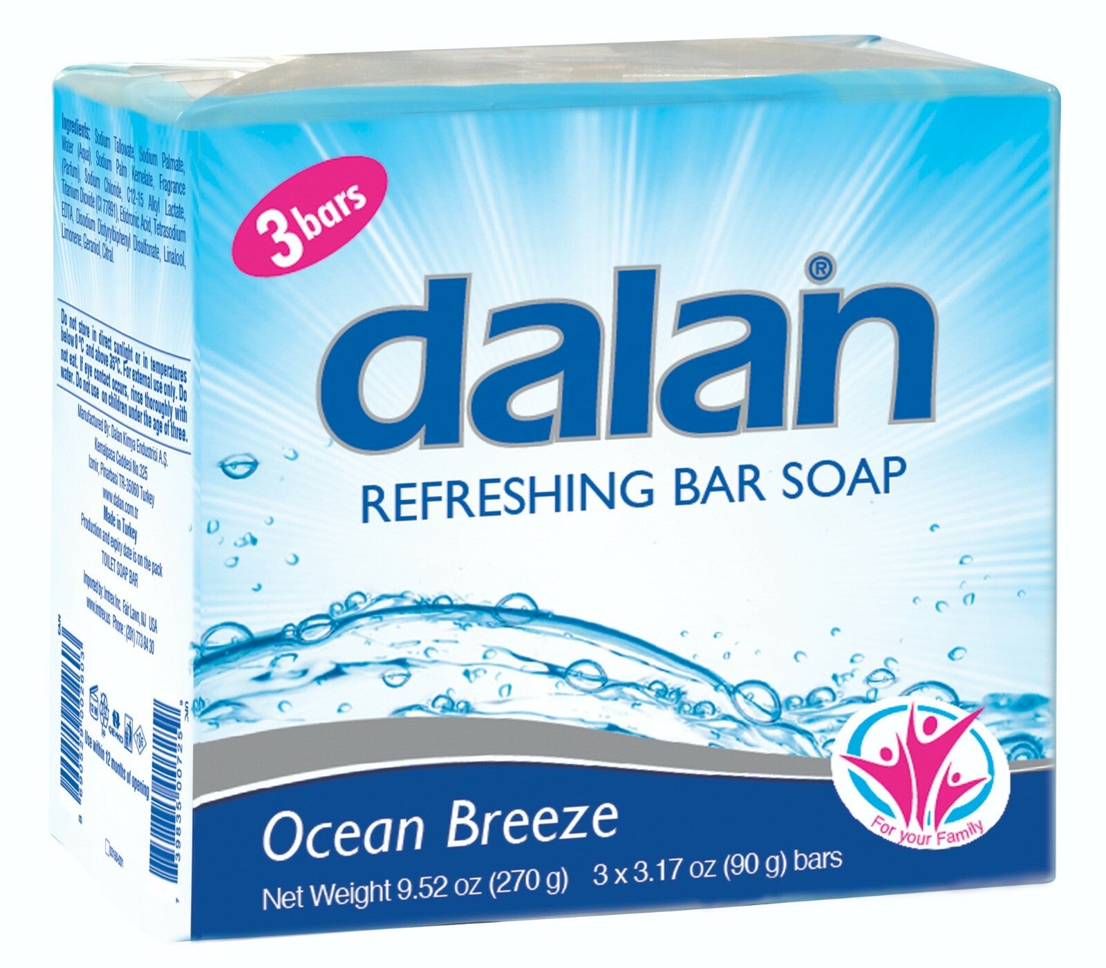 Dalan "Ocean Breeze" Antibacterial Soap (3.2 oz / 90g)