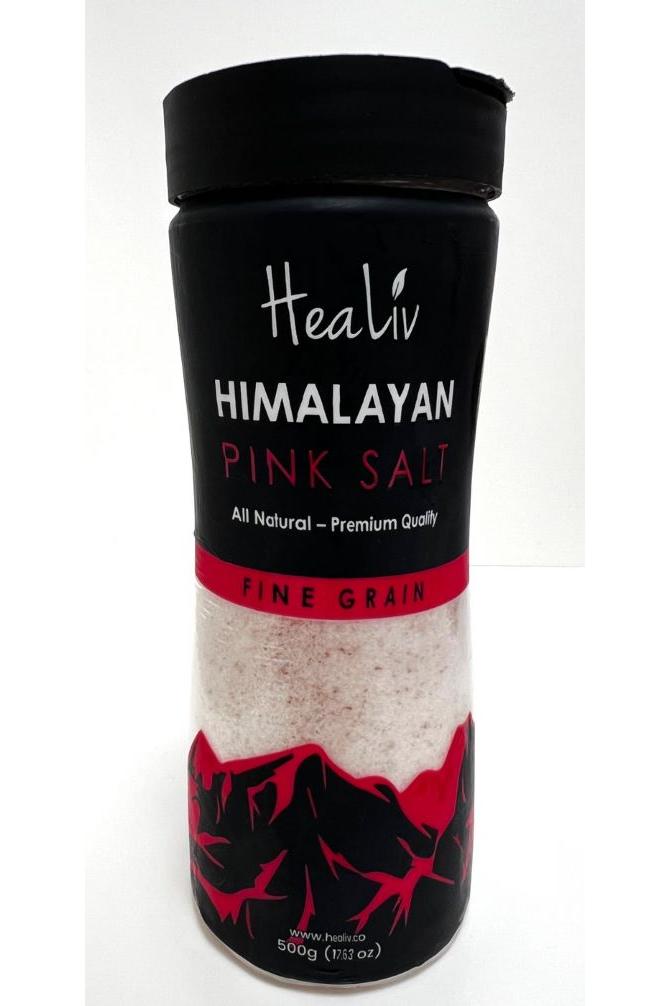 Himalayan Pink Salt Fine Grain Pet Bottle Shaker 500g