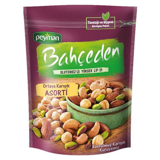 Peyman Bahceden Ortaya Karışık Mixed Nuts Assortment 5.29 OZ (150 g) - Gluten Free - High Fiber