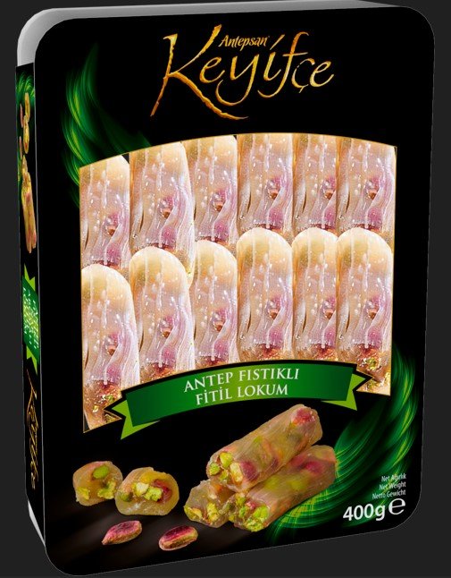 KEYIFCE TURKISH DELIGHT WITH PISTACHIO-ROLL 350gr