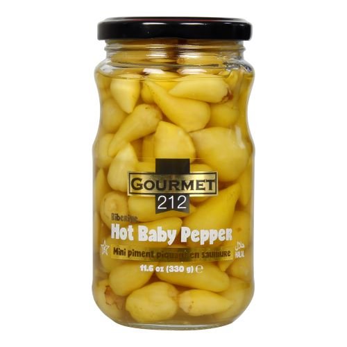 Gourmet212 Pickled Hot Baby Peppers 11.6oz