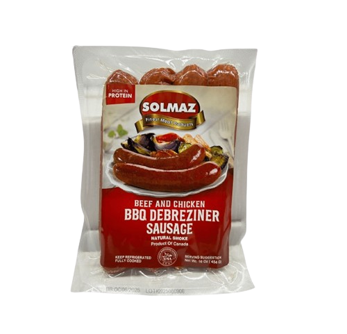 Solmaz BBQ Sausage Debreziner 1 Lb (454 g) (HALAL)