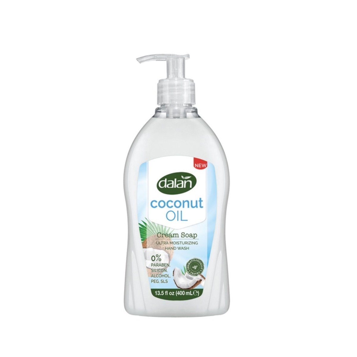 Dalan Crema Líquida para Manos – 13.5 fl oz – Aceite de Coco