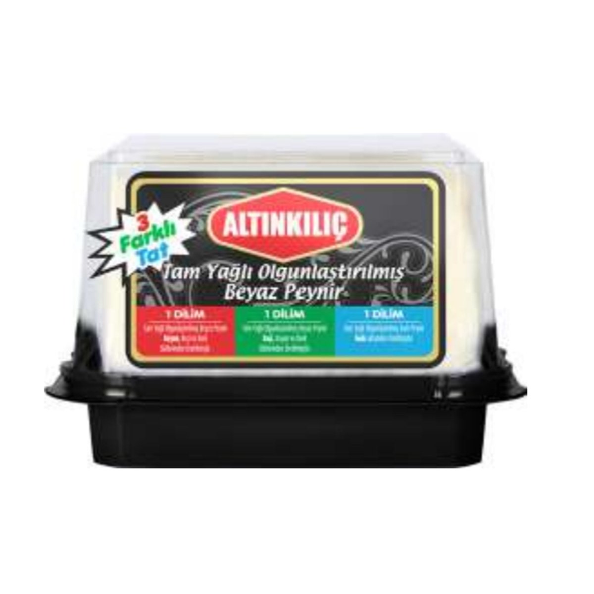 Altınkilic Matured Full Fat White Cheese 3-Pack Assorted 15.9 oz (450 g) (3 Farkli Tat)