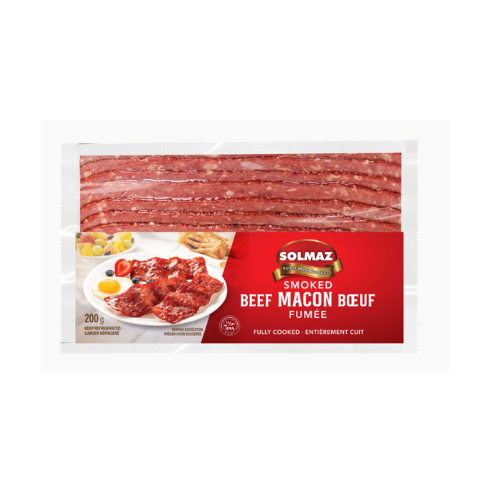 SOLMAZ SLICED SMOKED BEEF MACON (HALAL) 8 OZ (227GR)