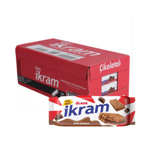 Ulker Ikram Chocolate Cream Biscuits 2.96 oz (84 g ) X 24 pcs