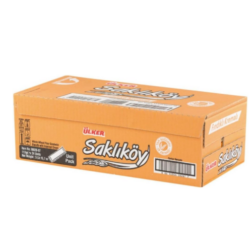Ulker Saklikoy Milk & Oat Sandwich Biscuits 3.53 oz (100 g) X 24 pcs