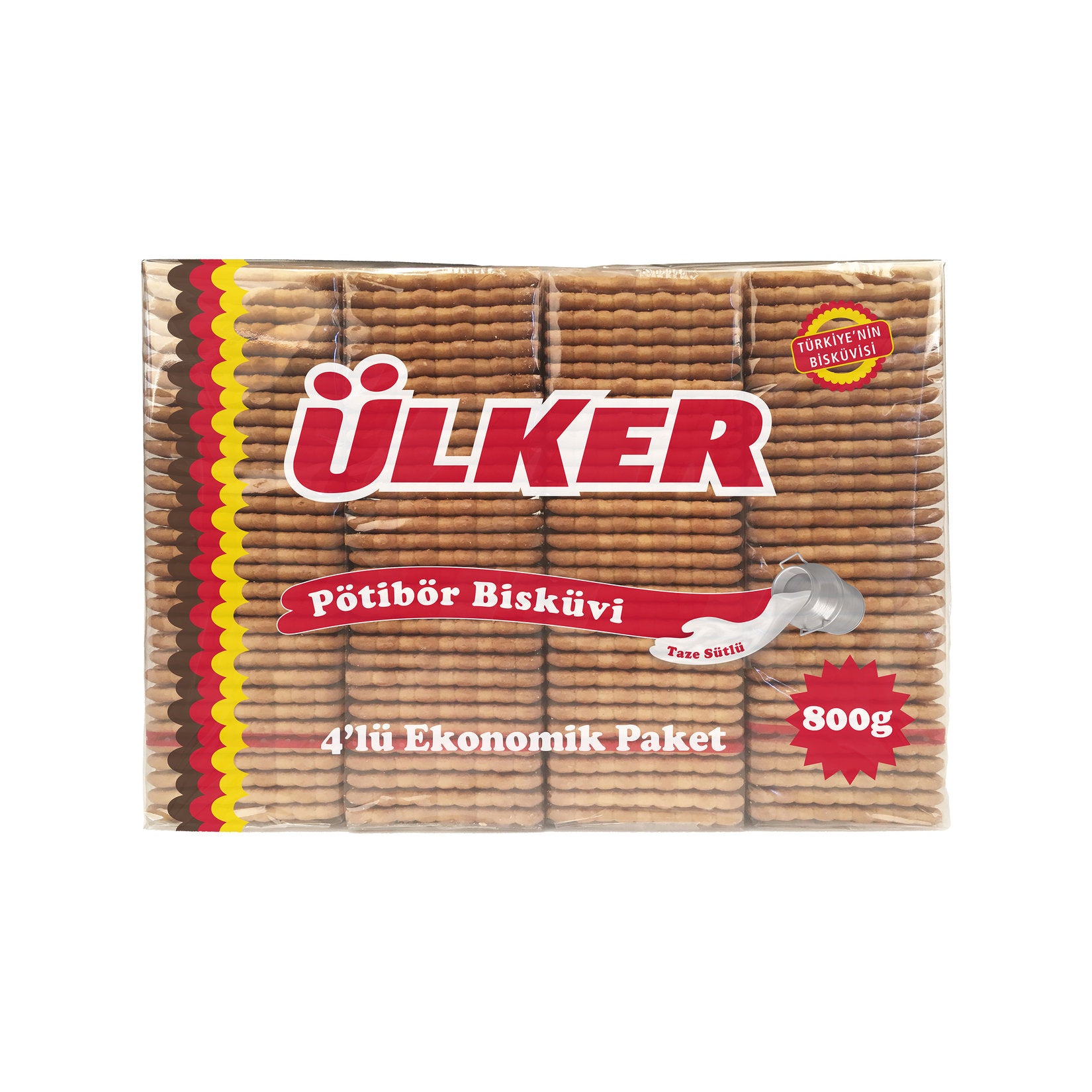Ulker Potibor Biscuits 28.2 oz (800 g) (Pack of 4)