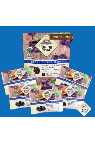 Sunny Fruit Organic Plums (1.06 oz x 5)